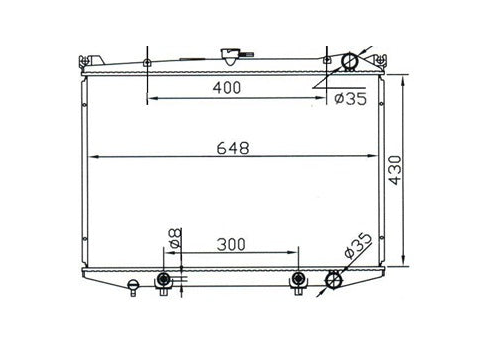 Nissan Navara Pathfinder D21 Radiator / NI19018