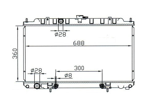 Nissan Pulsar N16 Radiator / NI19023