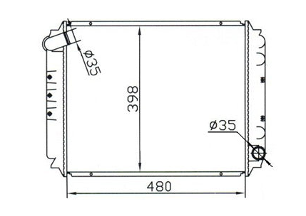 Nissan Vanette C22 Manual Radiator / NI19027