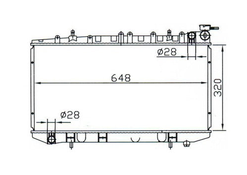 Nissan Pulsar N14 N15 Manual (Smaller inlet/outlet) Radiator / NI19033