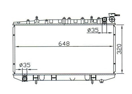 Nissan Pulsar N14 N15 Manual Radiator / NI19034