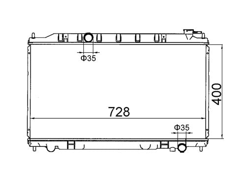 Nissan Maxima J31 Manual Radiator / NI19046