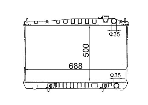 Nissan Pathfinder R50 Series I II 3.3L Radiator / NI19050