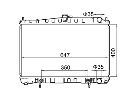 Nissan Pintara Skyline R33 Full Aluminium Radiator / NI19053A