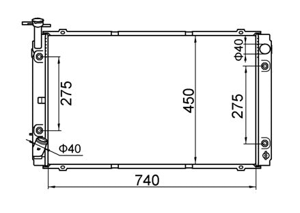 Nissan Patrol GQ Y60 TD42 Radiator / NI19063