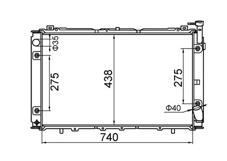 Nissan Patrol GQ Y60 TB42E Radiator / NI19064