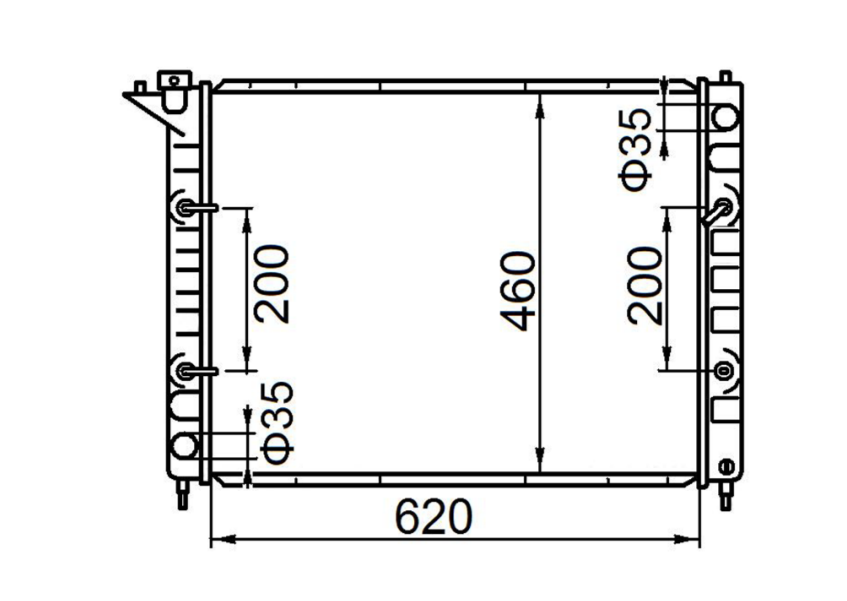 Nissan Infiniti NG50 Radiator / NI19066