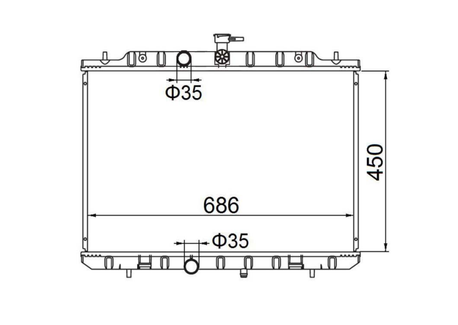 Nissan X-Trail Petrol Radiator / NI19069