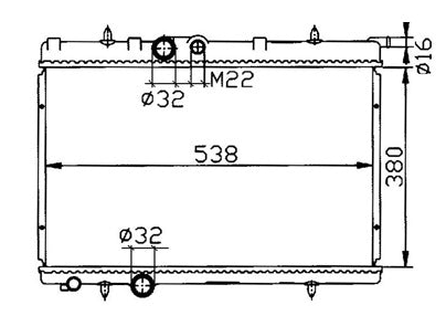 Peugeot 206 (Overflow Adaptor) Radiator / PE26011