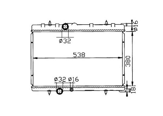 Peugeot 307 (With Overflow Adaptor) Radiator / PE26012