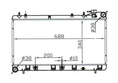 Subaru Impreza Non Turbo Radiator / SB14012
