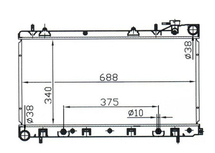 Subaru Forester 2.0L Radiator / SB14013