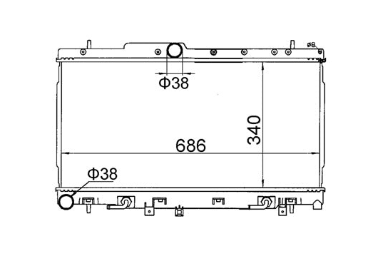 Subaru Impreza 2.0L WRX S44 G2 2.0T Radiator / SB14016