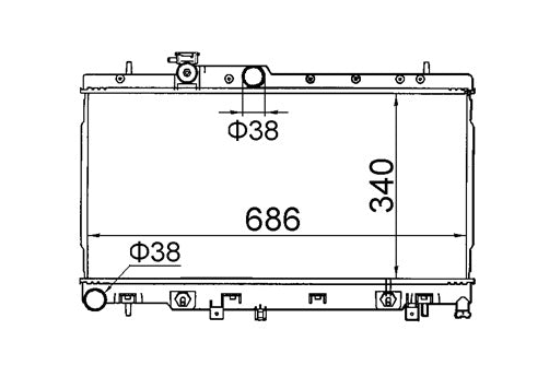 Subaru Liberty 2.0L 2.5L Radiator / SB14018