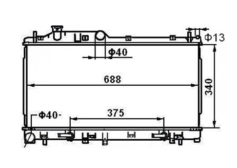 Subaru Liberty/Outback 2.0L Turbo Radiator / SB14027