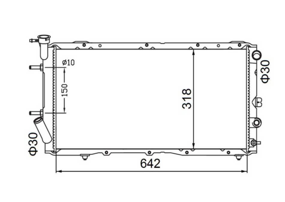 Subaru Vortex XT 2-Door Coupe Radiator / SB14028