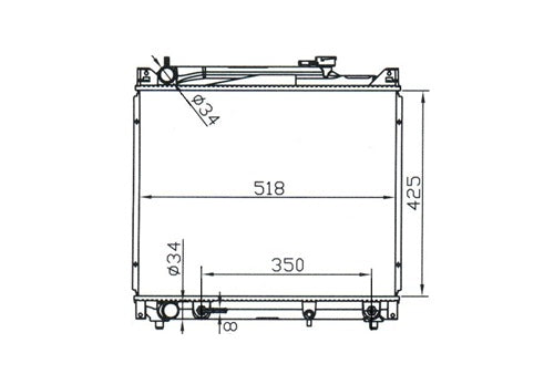Suzuki Vitara JLX V6 Wagon Radiator / SZ24014