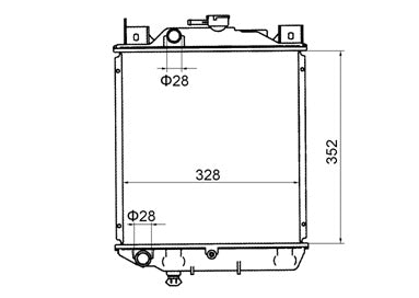 Suzuki Swift SF413 SF310 3/4/5-Door 1.3L Wide Radiator / SZ24020