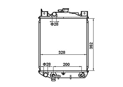 Suzuki Swift SF413 SF310 3/4/5-Door 1.3L Wide Radiator / SZ24021