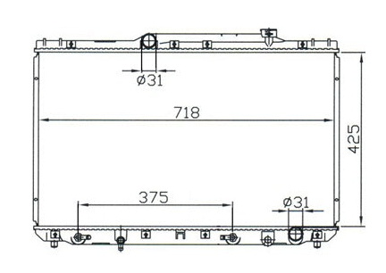 Toyota Camry SXV10 2.2L Radiator / TY18017