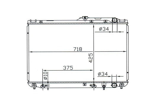 Toyota Camry VDV10 3.0L V6 Radiator / TY18018