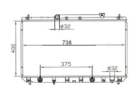 Toyota Camry SZV20 2.2L Radiator / TY18019
