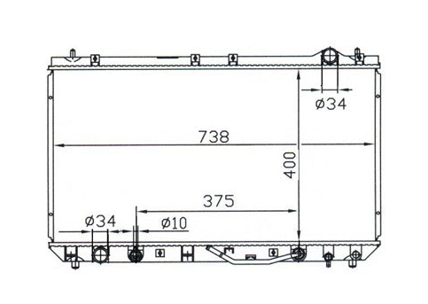 Toyota Camry MCV20R 3.0L V6 Radiator / TY18020
