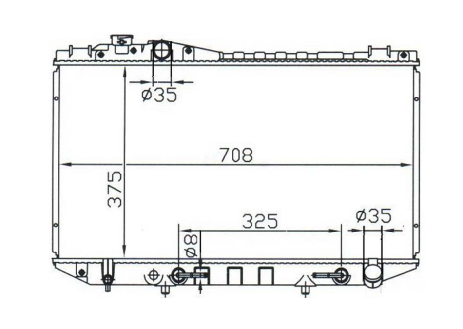 Toyota Cressida MX83 Radiator / TY18023