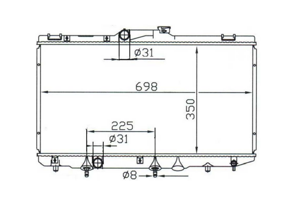 Toyota Corolla AE112 Radiator / TY18026