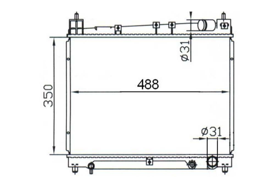 Toyota Echo NCP10 NCP12 NCP13 Manual Radiator / TY18031