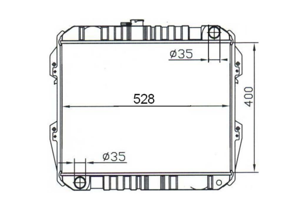 Toyota Hilux YN86 Manual Radiator / TY18036