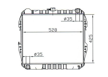 Toyota Hilux RN85 Manual Radiator / TY18041