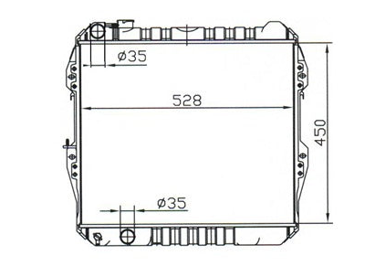Toyota Hilux LN50 LN85 Diesel Manual Radiator / TY18045