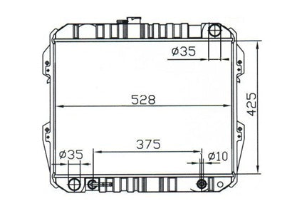 Toyota Hilux Pickup Radiator / TY18046