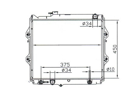 Toyota Hilux RZN149R Radiator / TY18060