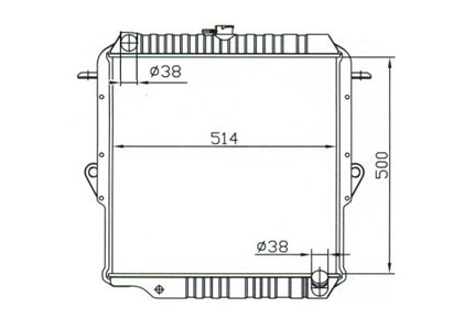 Toyota Landcruiser HZJ78 HZJ79 Diesel Manual Radiator / TY18064