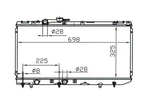 Toyota Tercel EL45 Radiator / TY18070