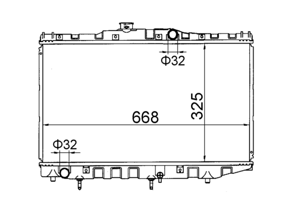 Toyota Corolla AE80 AE82 Radiator / TY18077