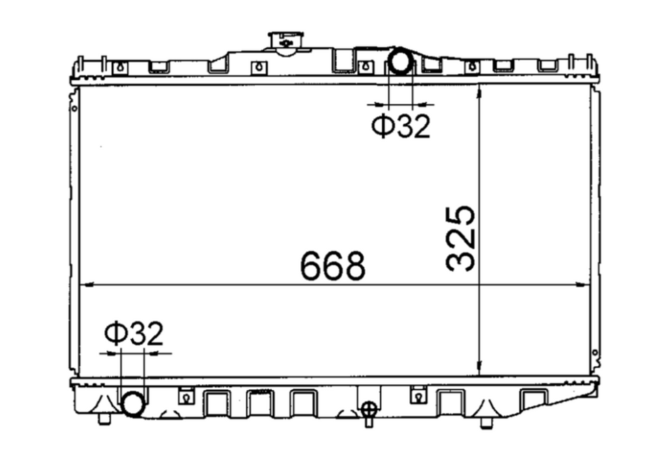 Toyota Corolla AE80 AE82 Manual Radiator / TY18078