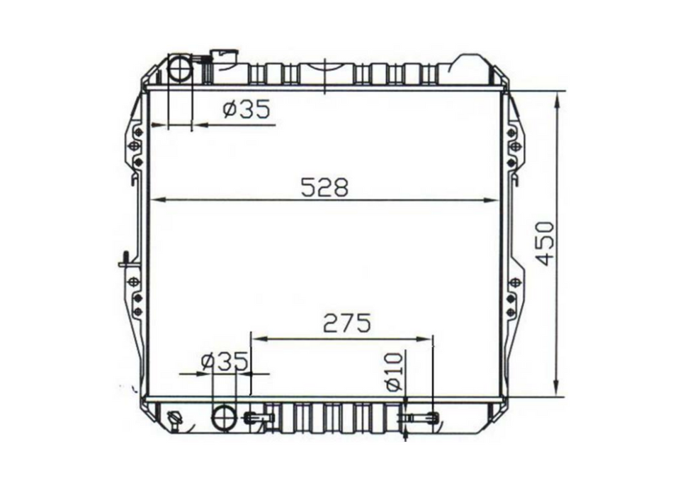 Toyota Hilux LN85 Diesel Radiator / TY18079