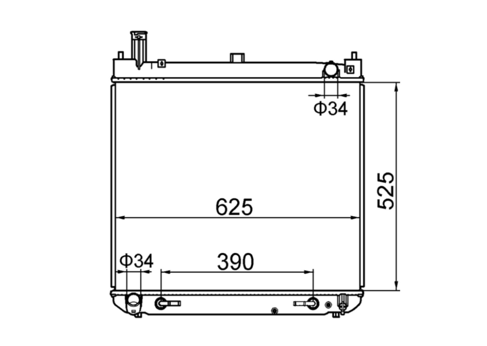 Toyota Hiace SBV Van Radiator / TY18091