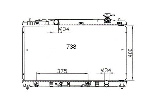 Toyota Aurion GSV40R V6 Radiator / TY18093