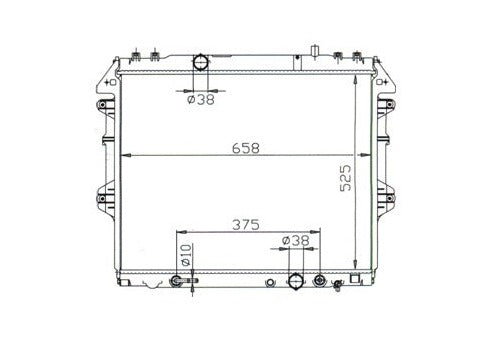 Toyota Hilux KUN Series 3.0L Diesel Radiator / TY18104