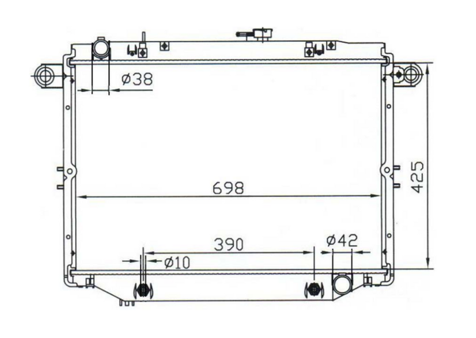 Toyota Landcruiser 100 Series Petrol Diesel Radiator / TY18106