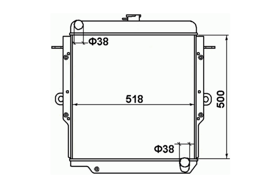 Toyota Landcruiser HZJ75 II Manual Full Aluminium Radiator / TY18114A