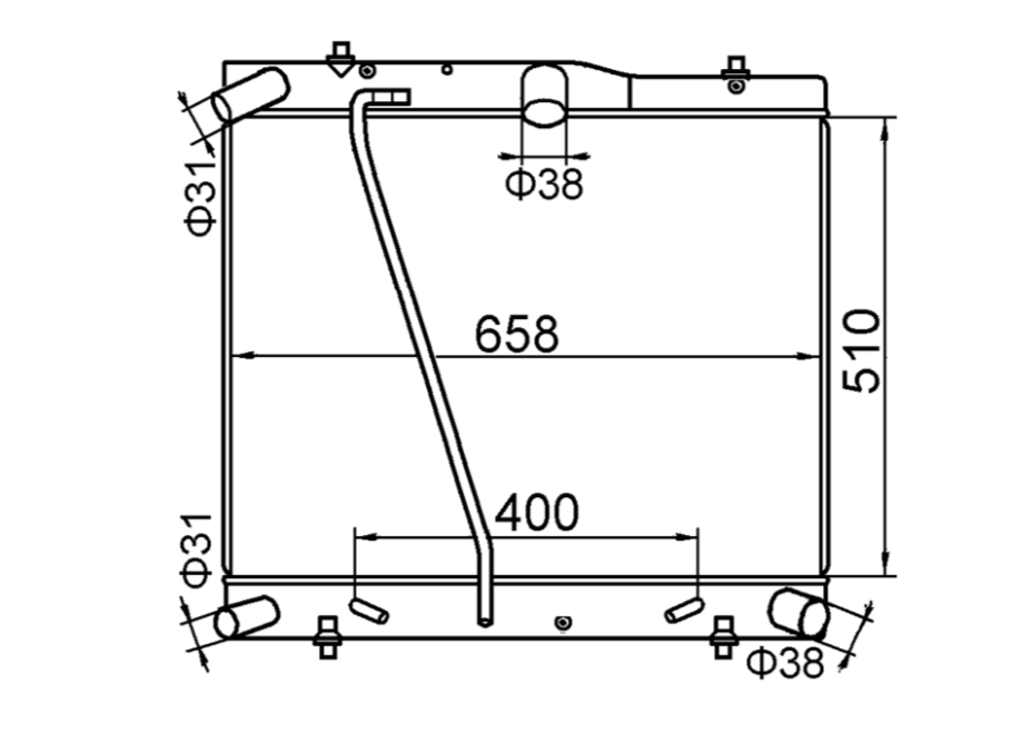 Toyota Hiace TRH KDH SWB LWB Full Aluminium Radiator / TY18117A