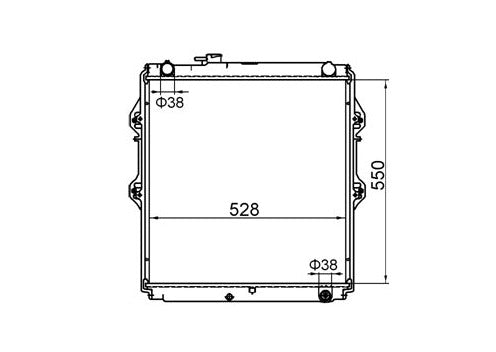 Toyota Hilux KZN165R 3.0L Turbo Diesel Manual Radiator / TY18119