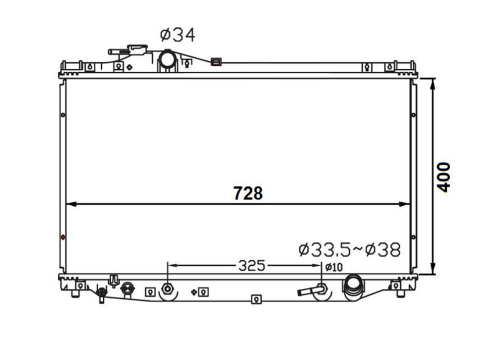 Toyota Supra JZA70 JZA80 Radiator / TY18125
