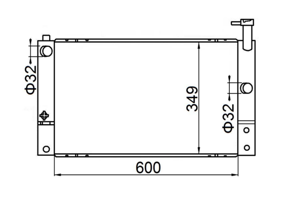 Toyota Prius 5-Door NHW20 Full Aluminium Radiator / TY18129A