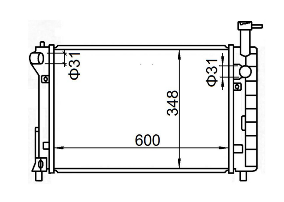 Toyota Prius 4-Door NHW11 Radiator / TY18130